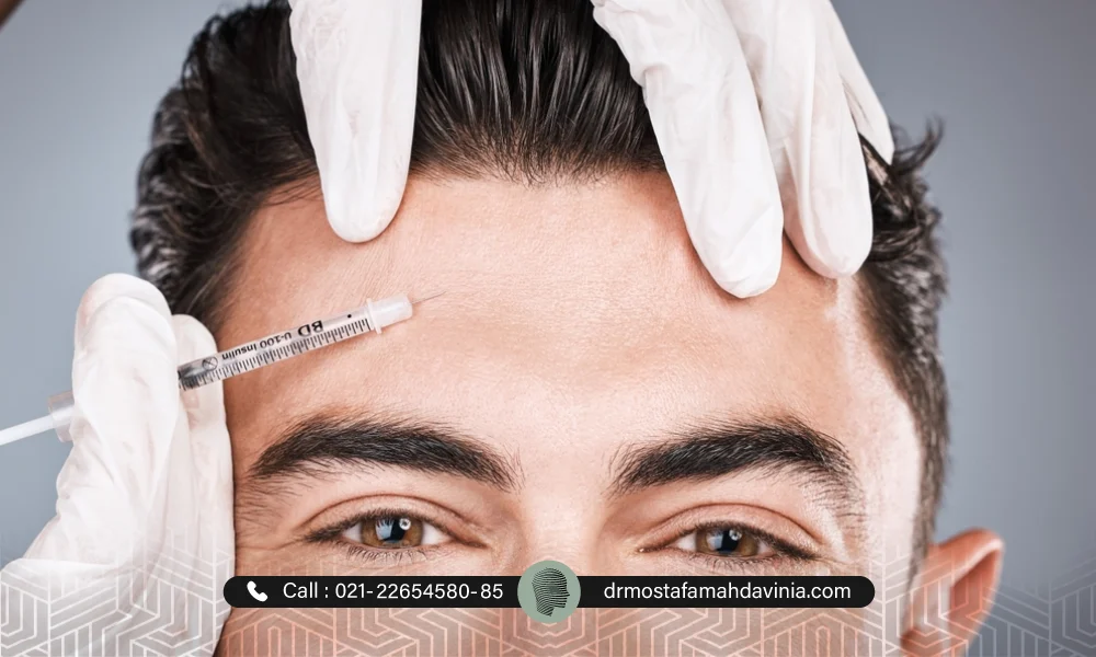 دریافت بوتاکس پیشانی برای آقایان
