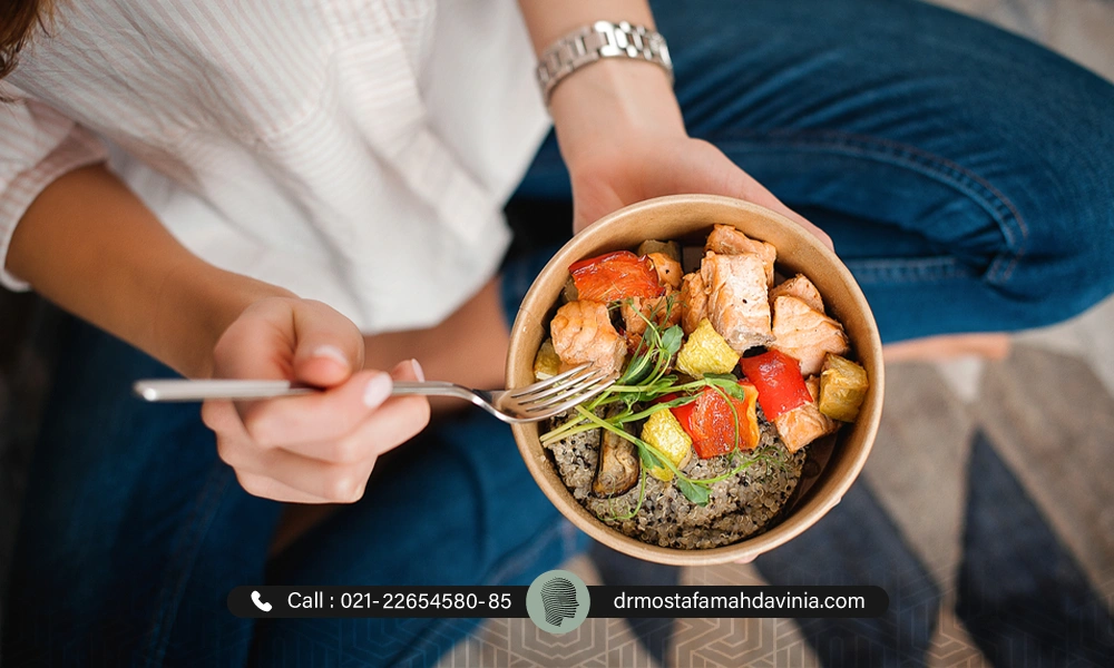 داشتن رژیم غدایی مناسب و متوازن بعد از تزریق فیلر چانه