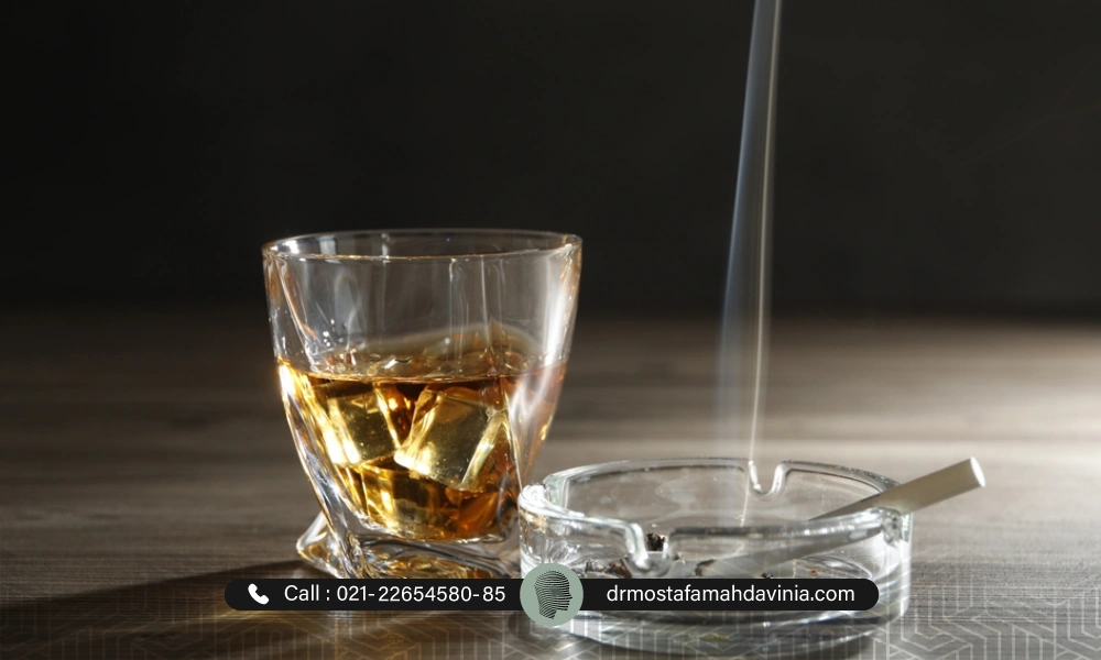 عدم استفاده از سیگار و مشروبات الکلی برای درمان ورم صورت بعد از لیفت با نخ