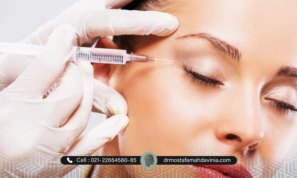 تزریق فیلر چشم برای یک خانم