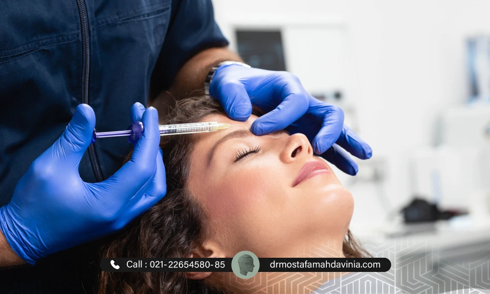تزریق بوتاکس خط اخم در بهترین کلینیک زیبایی