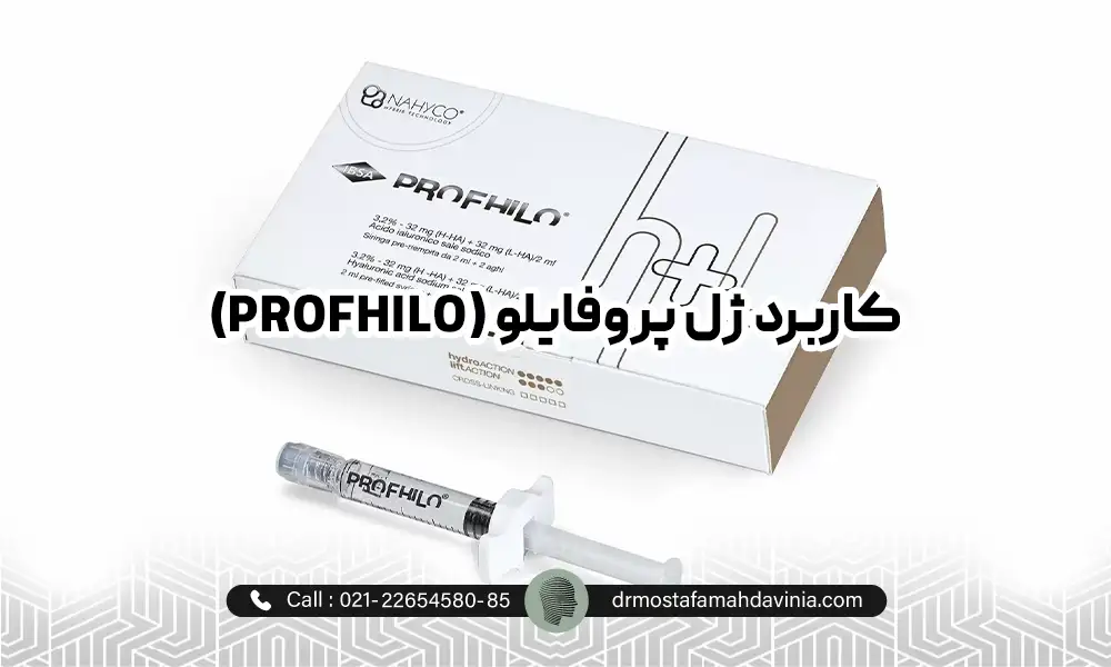 عکس فیلر پروفایلو در کنار سرنگ آن