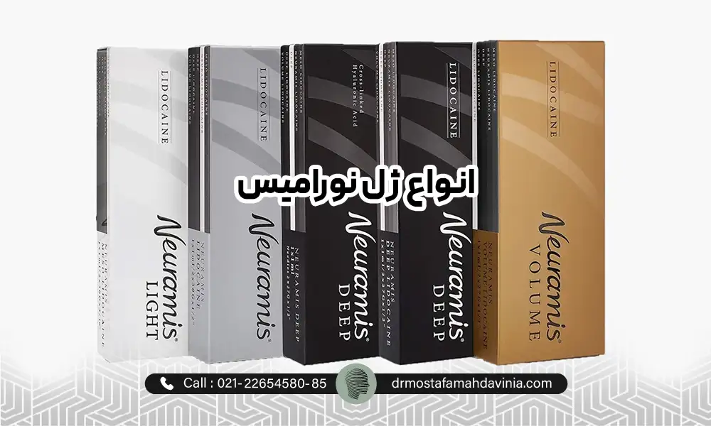 مارک های ژل نورامیس در کنار یکدیگر