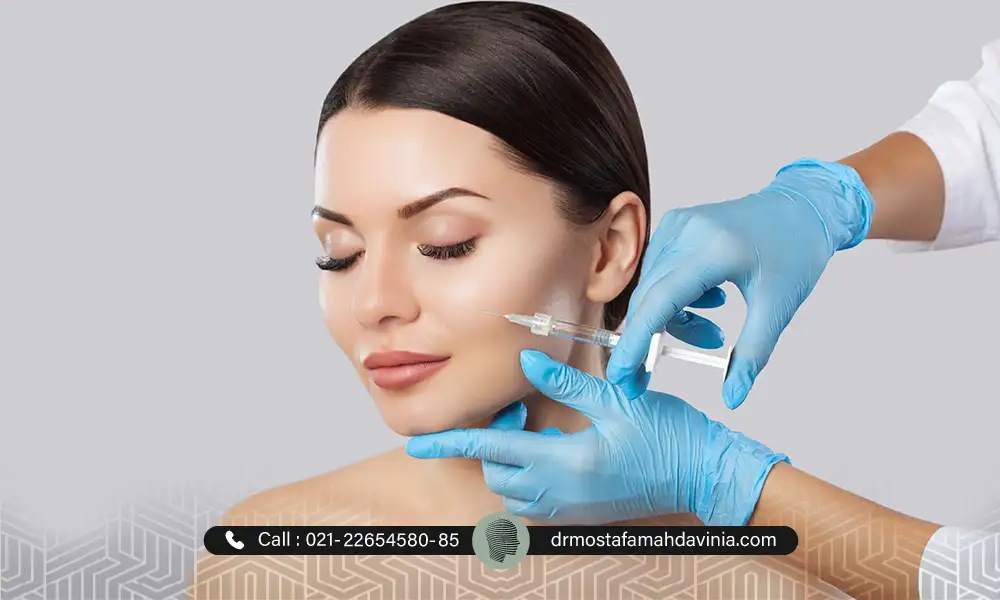 انتجام تزریق فیلر فول فیس برای یک خانم