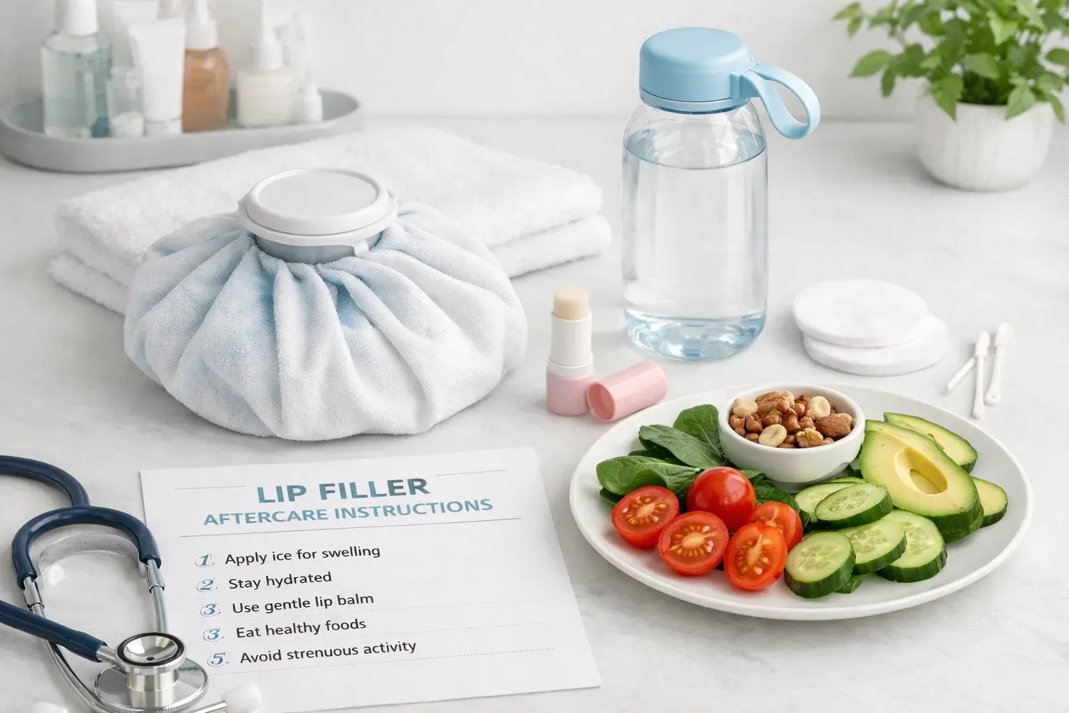 مراقبتهای لازم بعد از تزریق ژل لب