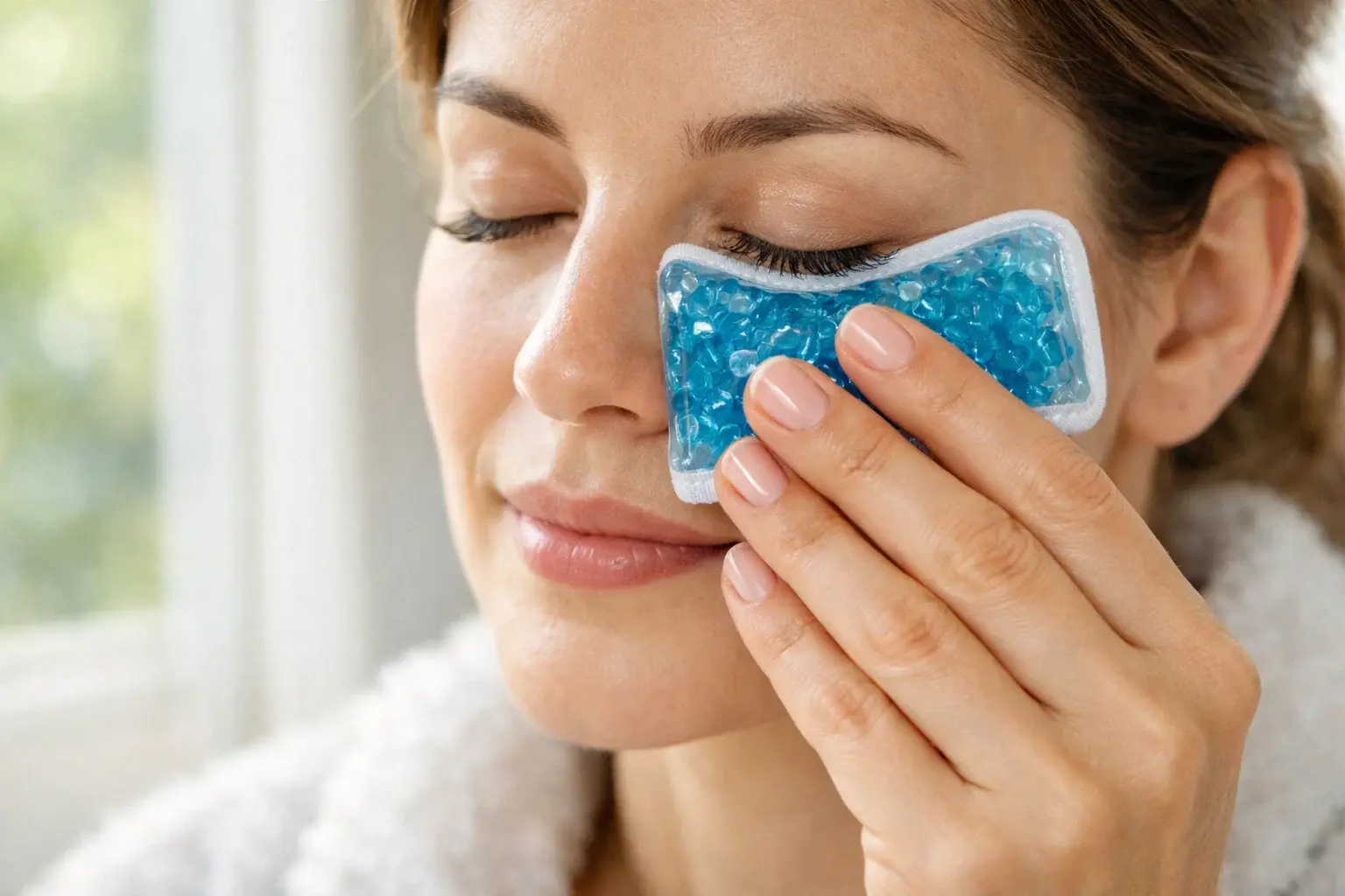 درمان کبودی زیر چشم با کمپرس سرد